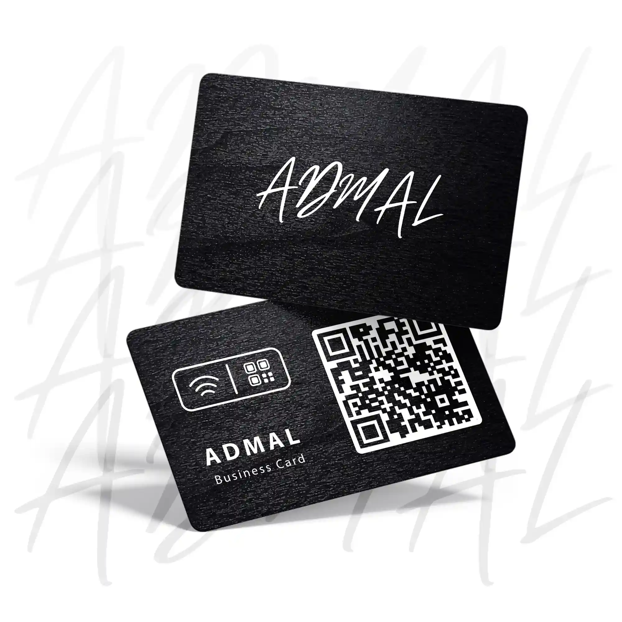 Wooden NFC Business Cards بطاقات أعمال خشبية بتقنية NFC