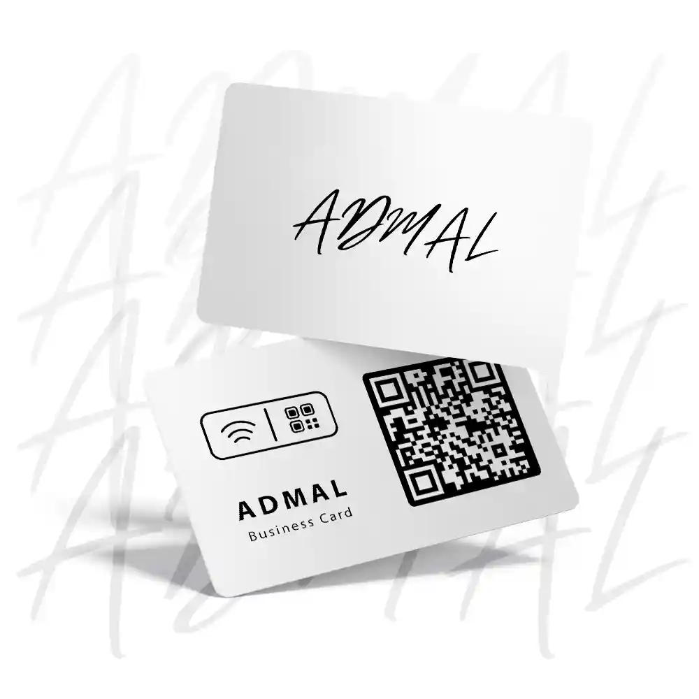 Matte PVC NFC Business Card بطاقة أعمال PVC مطفية NFC