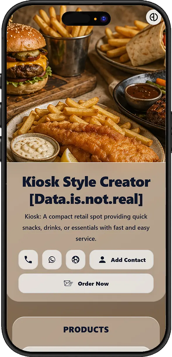 ADMAL digital business card example