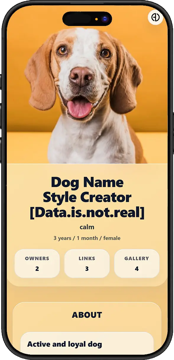 ADMAL digital business card example
